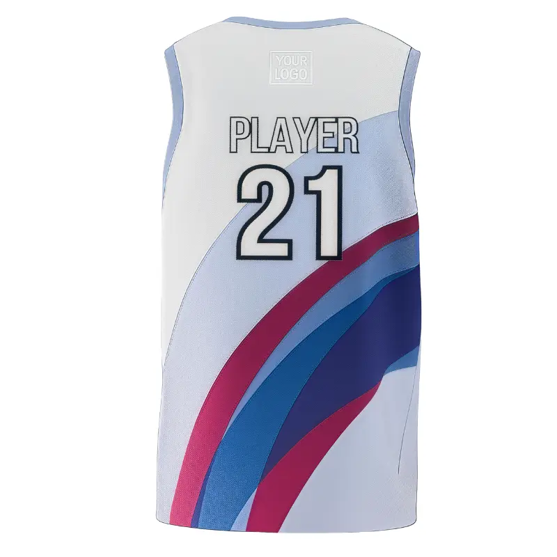 Pro V-neck basketball jersey with authentic NBA fabric for elite teams