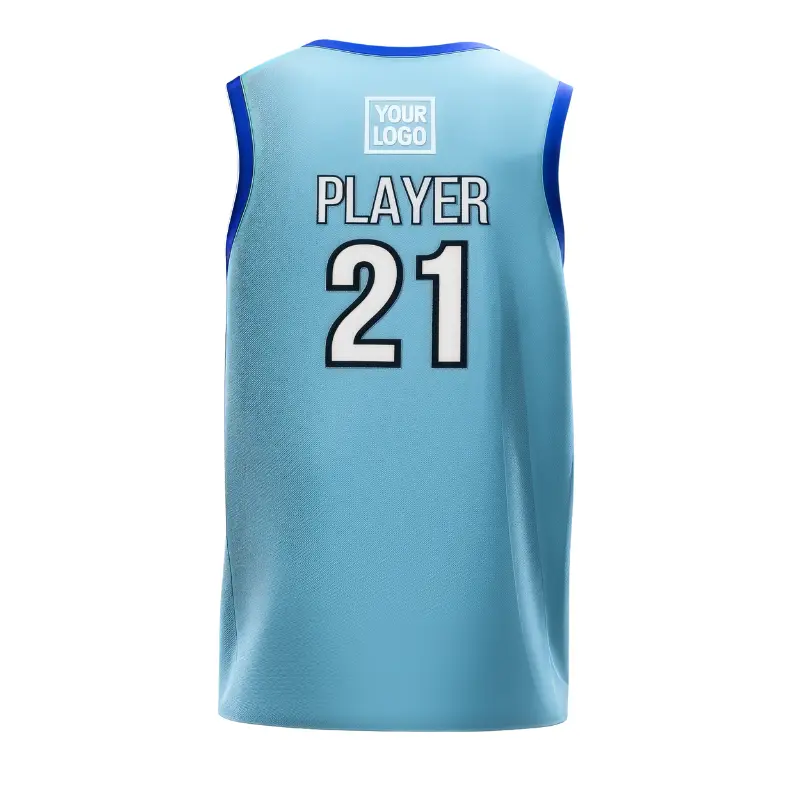 V-neck basketball jersey with short hole mesh for balanced performance