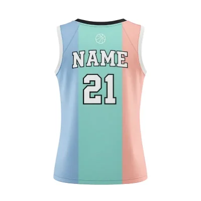 Youth and women's basketball jersey with Butterfly Mesh fabric for enhanced cooling and ventilation