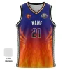 V-neck basketball jersey with side panels and pro interlock for ultimate comfort