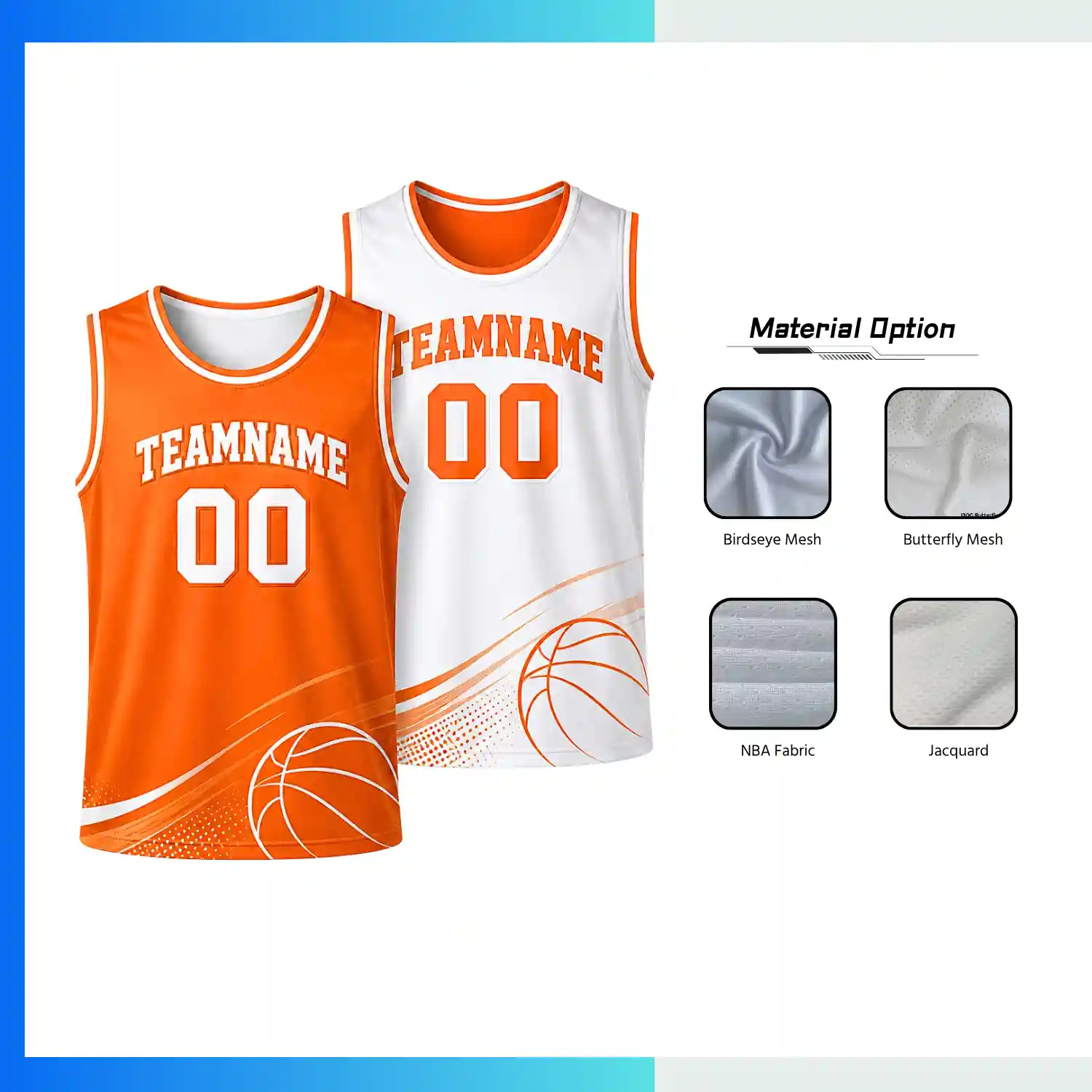 Custom Women’s Reversible Basketball Jersey With Multiple Fabric Options
