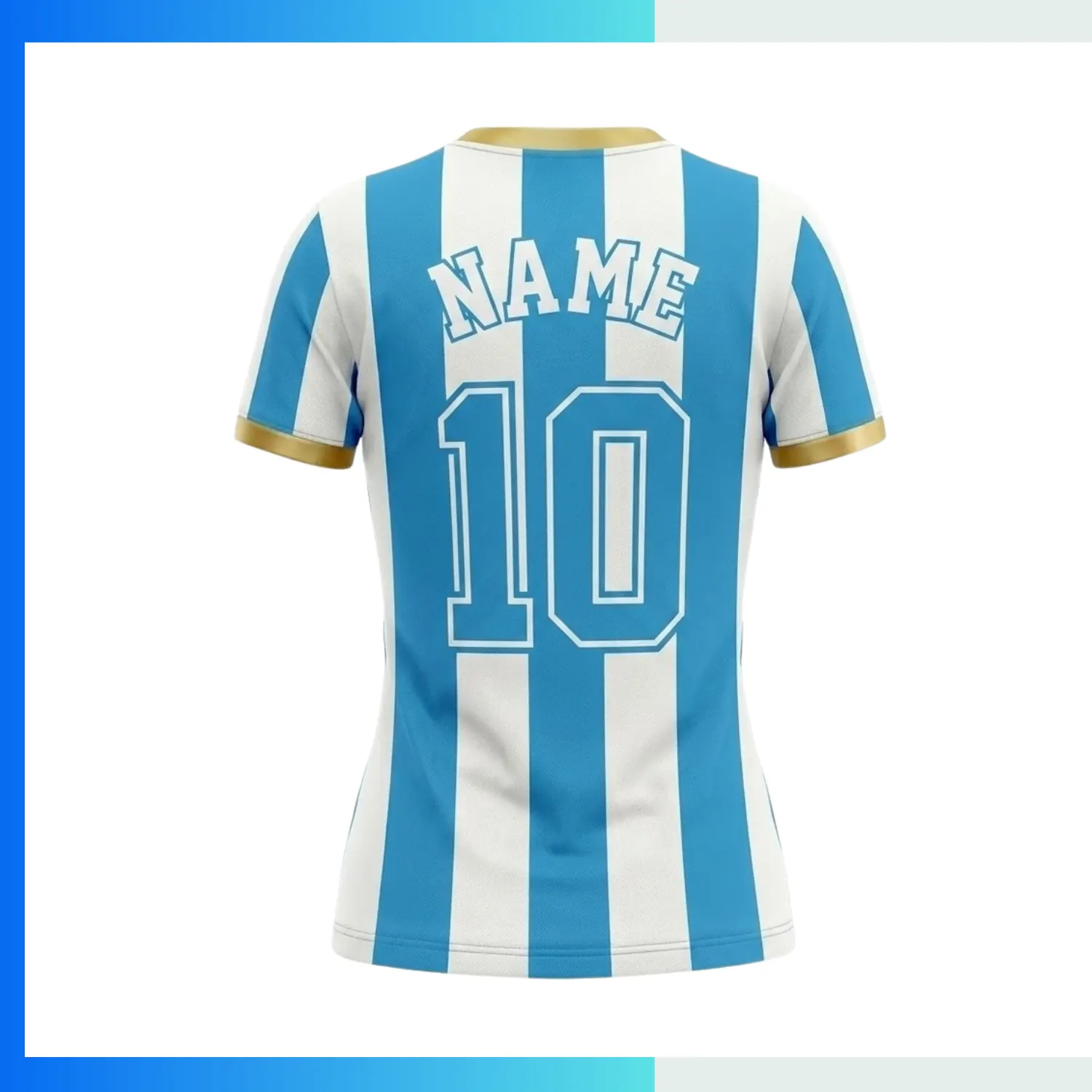 Custom Women's Soccer Jersey - 150G Interlock - Round Neck | Contoured Fit & Ultimate Comfort - Image 2