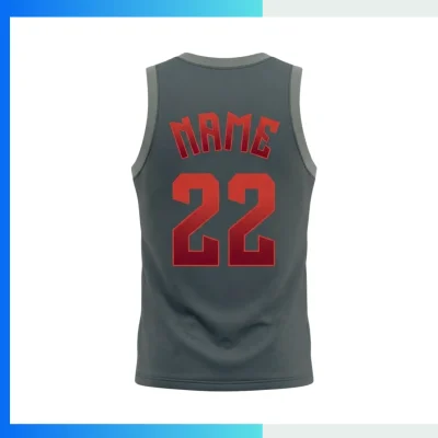 Alternative view of Custom Basketball Jersey – 180G NBA Style Jacquard Sublimation Round Neck