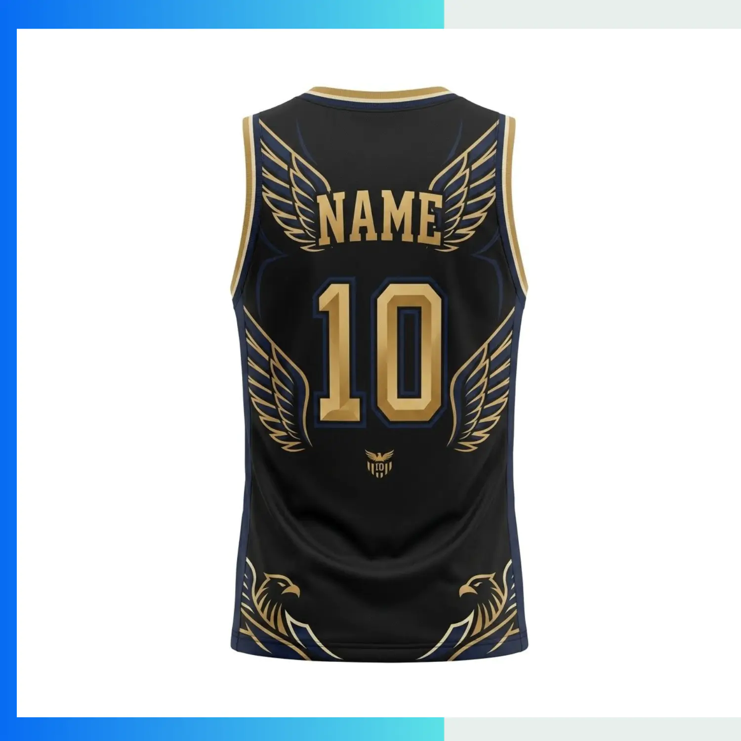 Custom Elite Basketball Jersey V-Neck with Side Panels with 160G Performance Mesh - Image 2