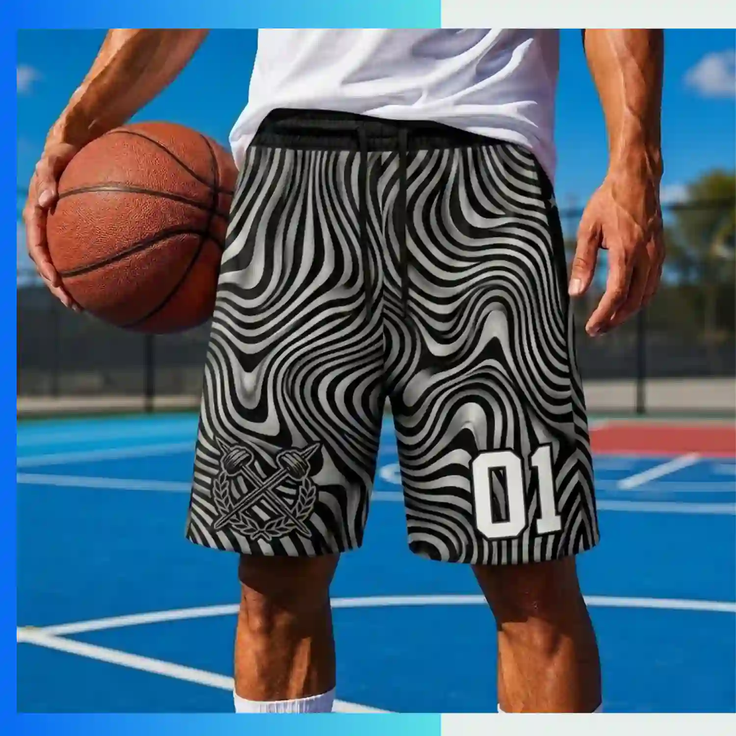 Custom Basketball Shorts With 130G/160G Birdseye Mesh - Image 3