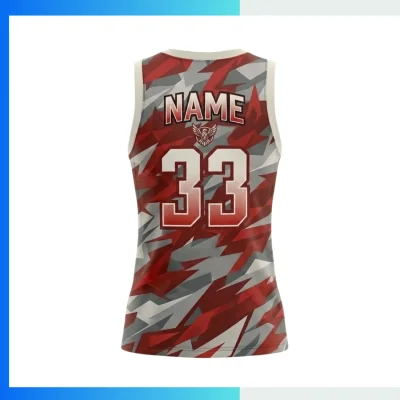 Alternative view of Women’s & Youth Basketball Jersey – Birdseye Mesh Sublimation Round Neck
