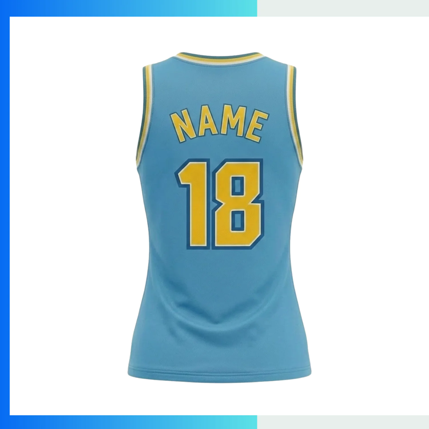 Women’s & Youth Basketball Jersey – Pro Interlock 150gsm Sublimation Round Neck - Image 2