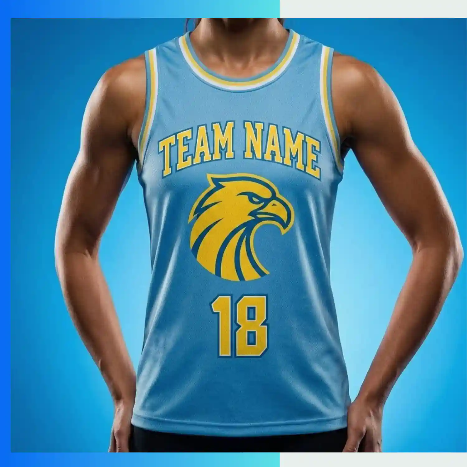 Women’s & Youth Basketball Jersey – Pro Interlock 150gsm Sublimation Round Neck - Image 3