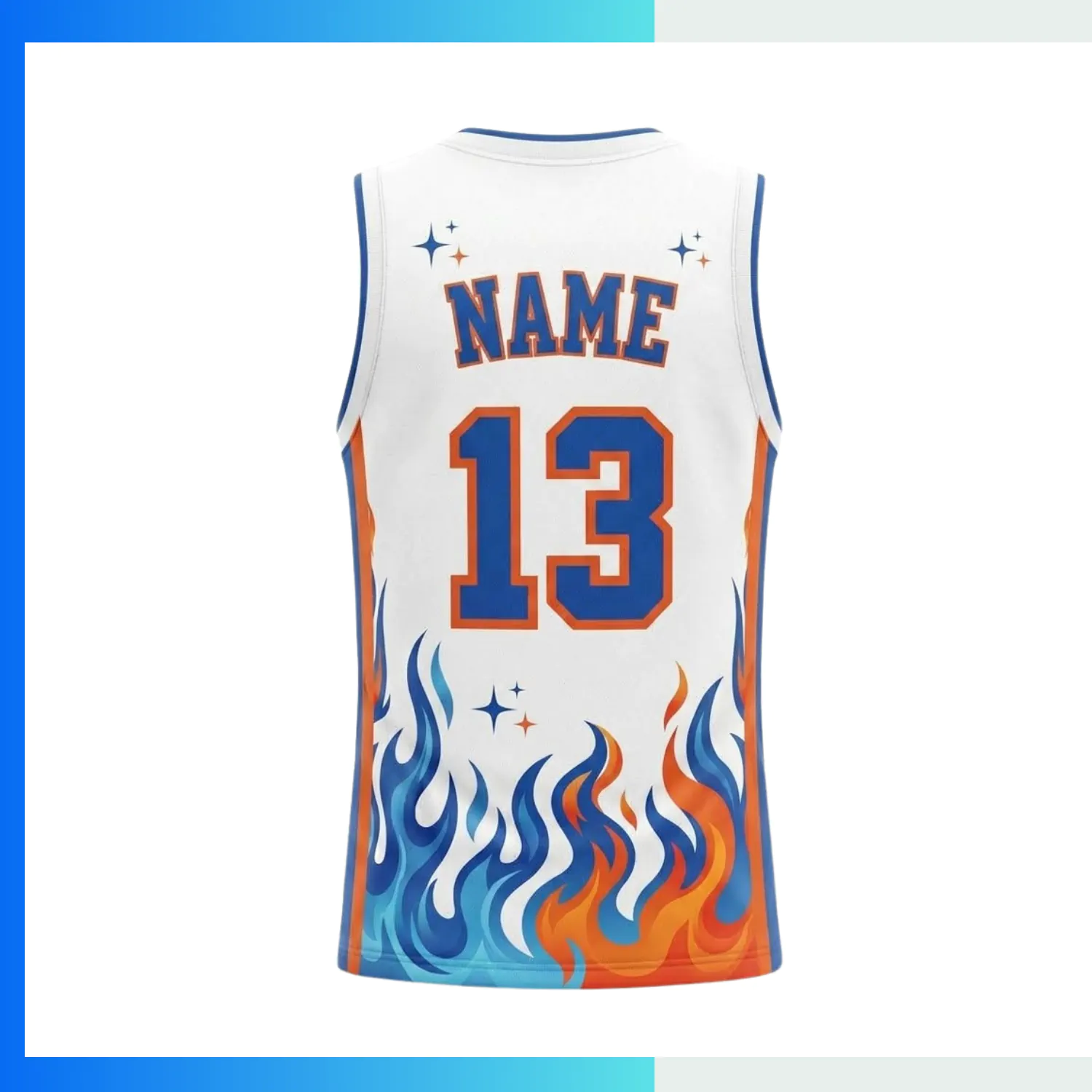Custom Premium Basketball Jersey V-Neck with Side Panels with 160G Jacquard Fabric - Image 2