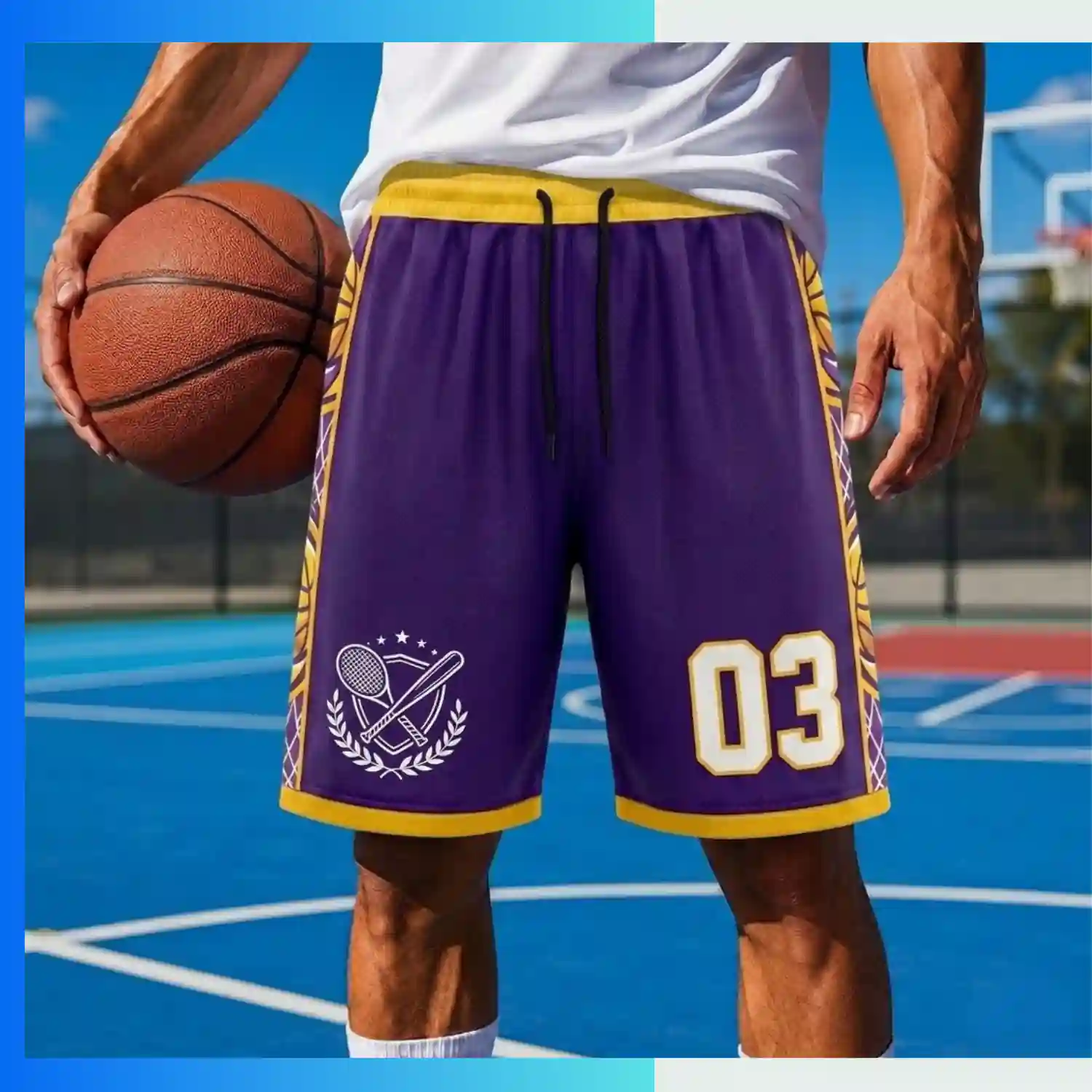 Custom Basketball Shorts With 160G Jacquard Fabric - Image 3