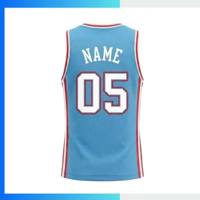 Alternative view of Custom Elite Basketball Jersey V-Neck with Side Panels with 150G Flashed V Fabric