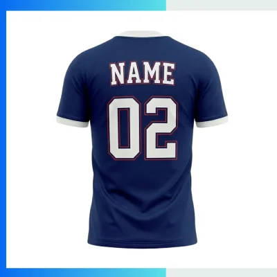 Alternative view of Custom V-Neck Mesh Soccer Jersey with 160G Birdseye Breathable Team Jersey for Hot Weather Performance