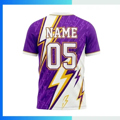 Alternative view of Custom Sublimation Short Sleeve Soccer Jersey with 75D Milk Silk Spandex Team Jersey
