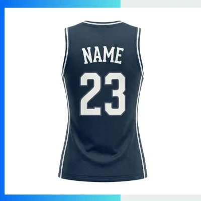 Alternative view of Custom Women’s Basketball Jersey V-Neck with Side Panels with 130G Butterfly Mesh