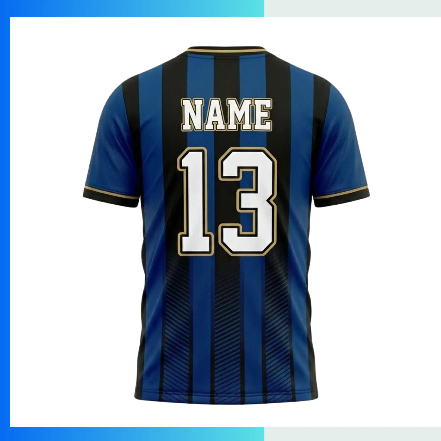 Custom VIP V-Neck Soccer Jersey – 4 Fabric Options | Full Sublimation Team Kit - Image 2