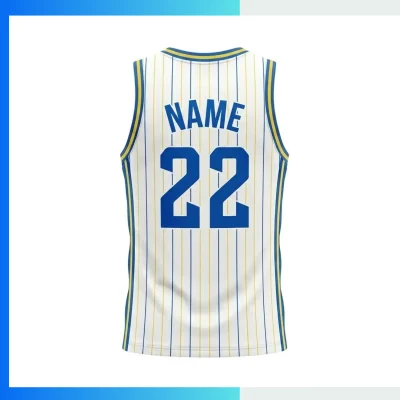 Alternative view of Custom Basketball Jersey V-Neck – Ultra-Lightweight with 50D 100G Mesh