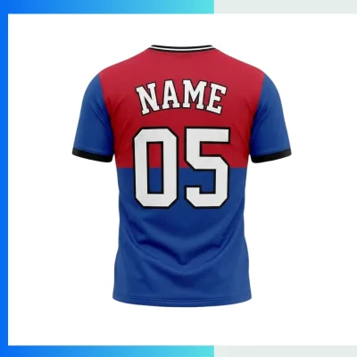 Alternative view of Custom Mesh Soccer Jersey – 160G Birdseye Flat V-Neck | Breathable Full Sublimation Team Kit