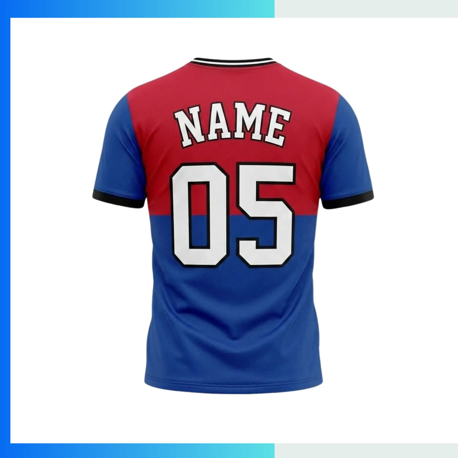 Custom Mesh Soccer Jersey – 160G Birdseye Flat V-Neck | Breathable Full Sublimation Team Kit - Image 2