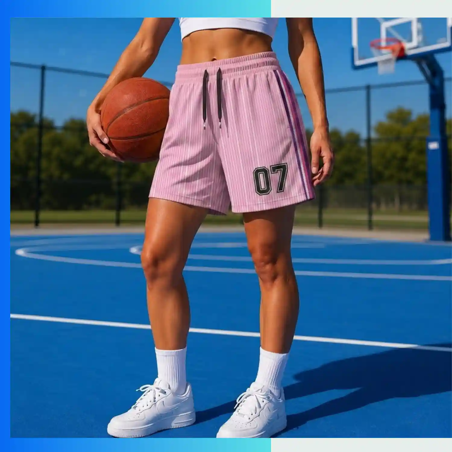 Custom Women’s Basketball Shorts – 2” With 180G NBA Fabric | Pro Performance Style - Image 3