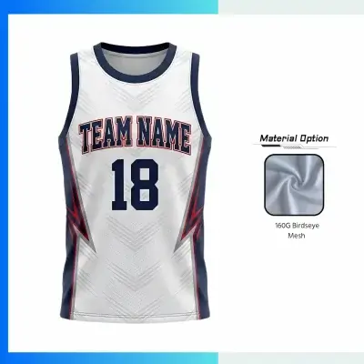 Custom Basketball Jersey β Elite Birdseye Mesh Sublimation Round Neck