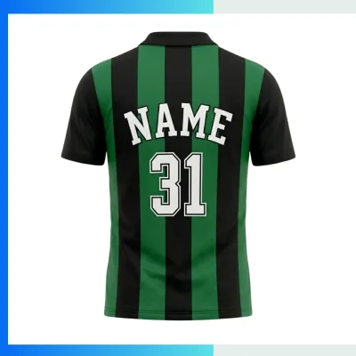 Alternative view of Elite Compression Soccer Jersey – 180G Spandex Interlock Lapel V-Neck Custom Team Kit | Full Sublimation