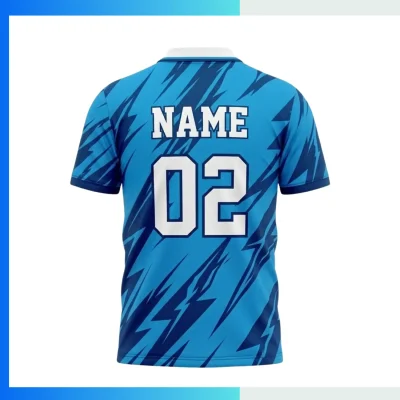 Alternative view of VIP Performance Mesh Soccer Jersey – 165G Custom Sublimation Lapel V-Neck Team Uniform