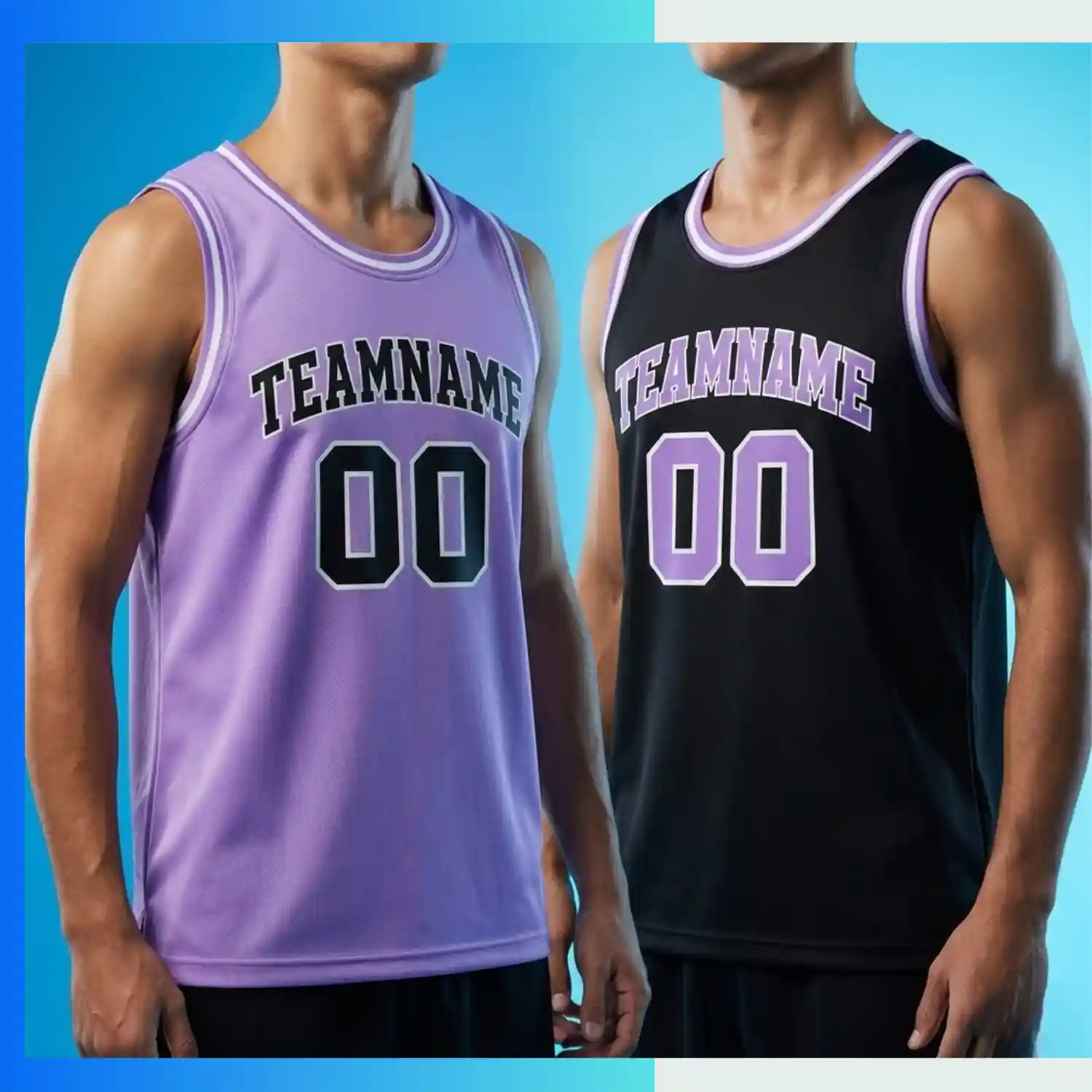 Custom Reversible Basketball Jersey With Multiple Fabric Options - Image 3