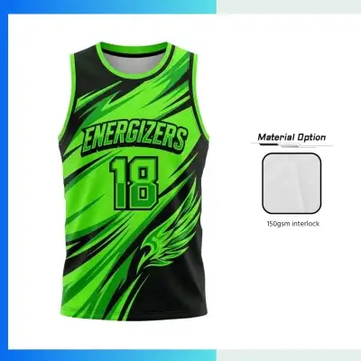 Custom Basketball Jersey β Pro Interlock 150gsm Sublimation Round Neck
