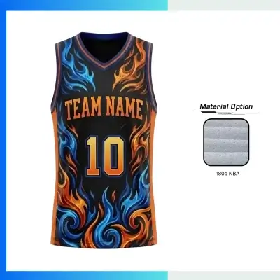 Custom Pro Basketball Jersey V-Neck with Side Panels with 180G NBA Fabric