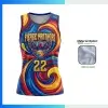 Women’s & Youth Basketball Jersey – 160gsm Jacquard Fabric Sublimation Round Neck