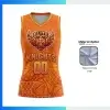Custom Women’s V-Neck Basketball Jersey with 150G Short Hole Mesh