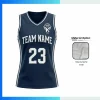Custom Women’s Basketball Jersey V-Neck with Side Panels with 130G Butterfly Mesh