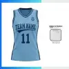 Custom Women’s Basketball Jersey V-Neck with Side Panels with 150G Pro Interlock