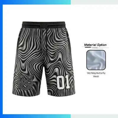 Custom Basketball Shorts With 130G/160G Birdseye Mesh