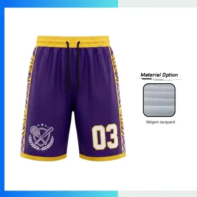 Custom Basketball Shorts With  160G Jacquard Fabric