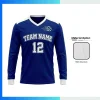 Custom Long Sleeve V-Neck Soccer Jersey with 150G Interlock Full Sublimation Team Uniform