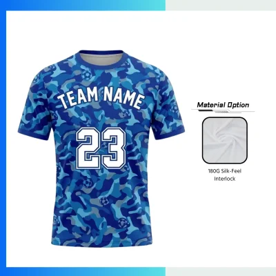 Premium Men's & Youth Soccer Jerseys with  180G Silk-Feel Interlock - Round Neck