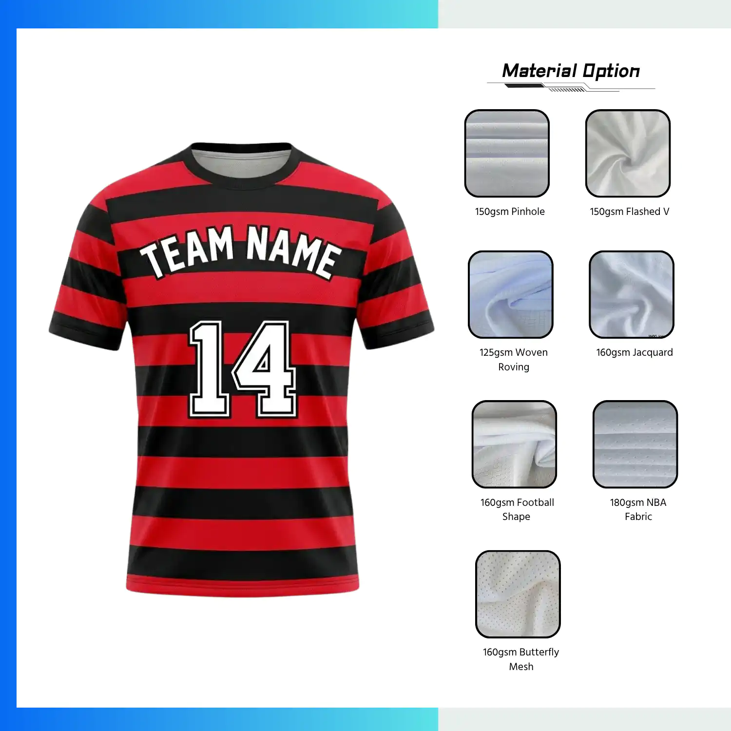 Custom Men's & Youth Performance Soccer Jersey - Round Neck | Choose Your Elite Fabric