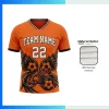 Custom Performance Flat V-Neck Soccer Jersey with 180G Spandex Compression Team Kit