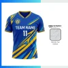 Premium Silk-Feel Soccer Jersey with 180G Interlock Flat V-Neck Custom Team Kit | Full Sublimation