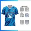 VIP Performance Mesh Soccer Jersey – 165G Custom Sublimation Lapel V-Neck Team Uniform