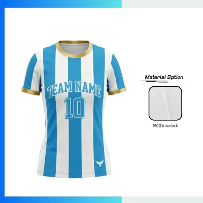Custom Women's Soccer Jersey - 150G Interlock - Round Neck | Contoured Fit & Ultimate Comfort