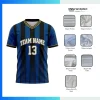 Custom VIP V-Neck Soccer Jersey – 4 Fabric Options | Full Sublimation Team Kit
