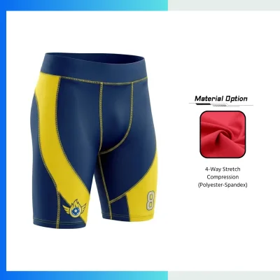 Custom Compression Soccer Shorts – 4-Way Stretch Sublimation Performance Sports Shorts