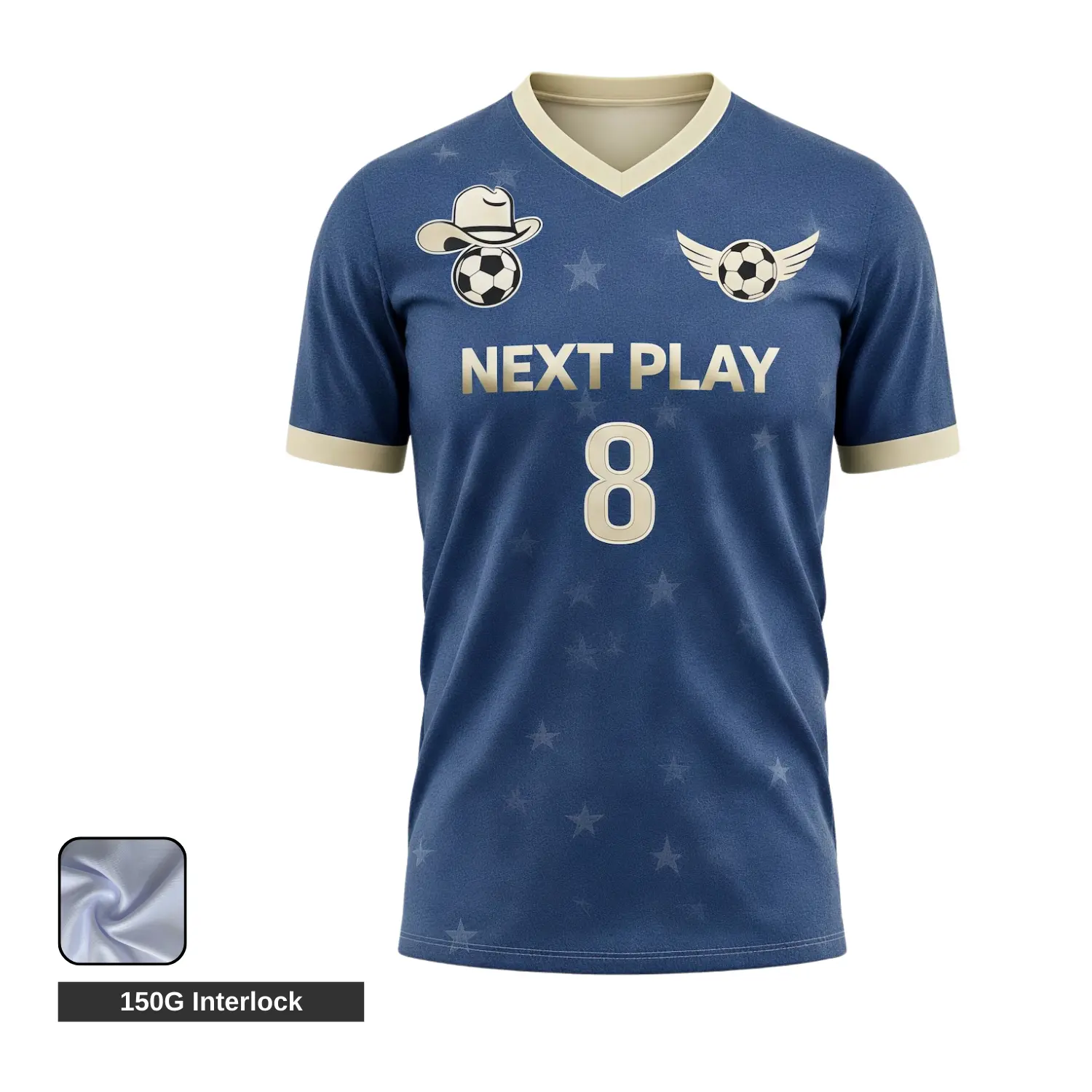 Comparison of three custom women's soccer jerseys showing Birdseye Mesh, Premium Micro-Mesh, and Hybrid Mesh Panel fabrics