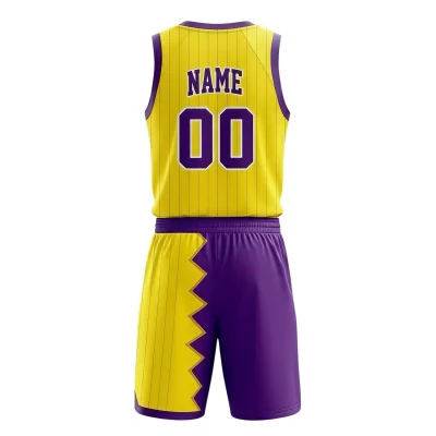 V-neck basketball uniform kit with a classic collar and textured 130G Butterfly Mesh fabric for enhanced cooling.