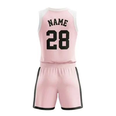 Women's-specific V-neck basketball uniform kit with a classic collar, contoured fit, and durable 150G Interlock fabric.