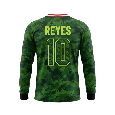 Elite soccer team wearing luxury long sleeve silk-feel jerseys during professional match