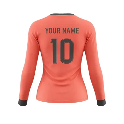 Soccer team wearing classic long sleeve V-neck jerseys in cooler weather