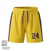 Female basketball player wearing 2-inch inseam 160g Birdseye Mesh shorts